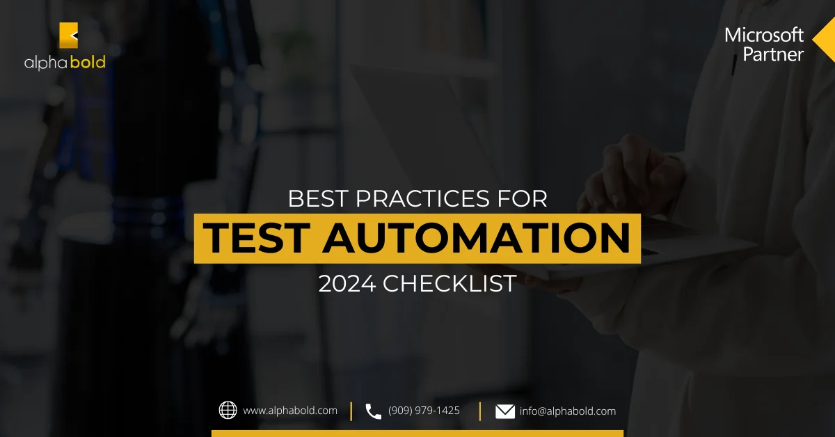 This image shows Best Practices for Test Automation 2024