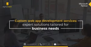 Custom web app development services