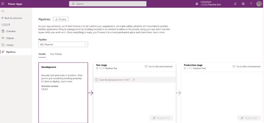 Infographics show the Power Platform Pipelines Development