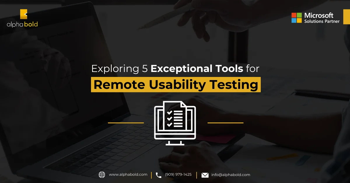 This image shows the Exploring 5 Exceptional Tools for Remote Usability Testing