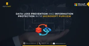 Infographics show that Data Loss Prevention and Information Protection with MS Purview