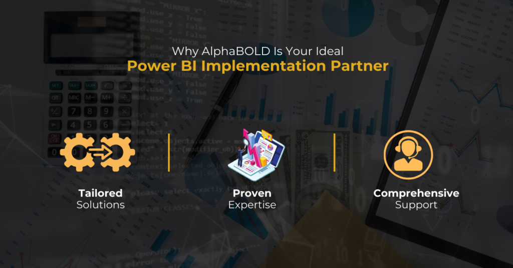 Infographics show that Why AlphaBOLD Is your Ideal Power BI Implementation Partner