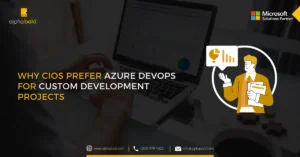 Infographics show the azure DevOps for software development