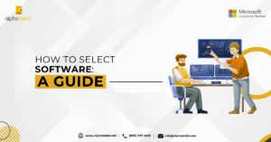 Infographics show the Software Selection Process