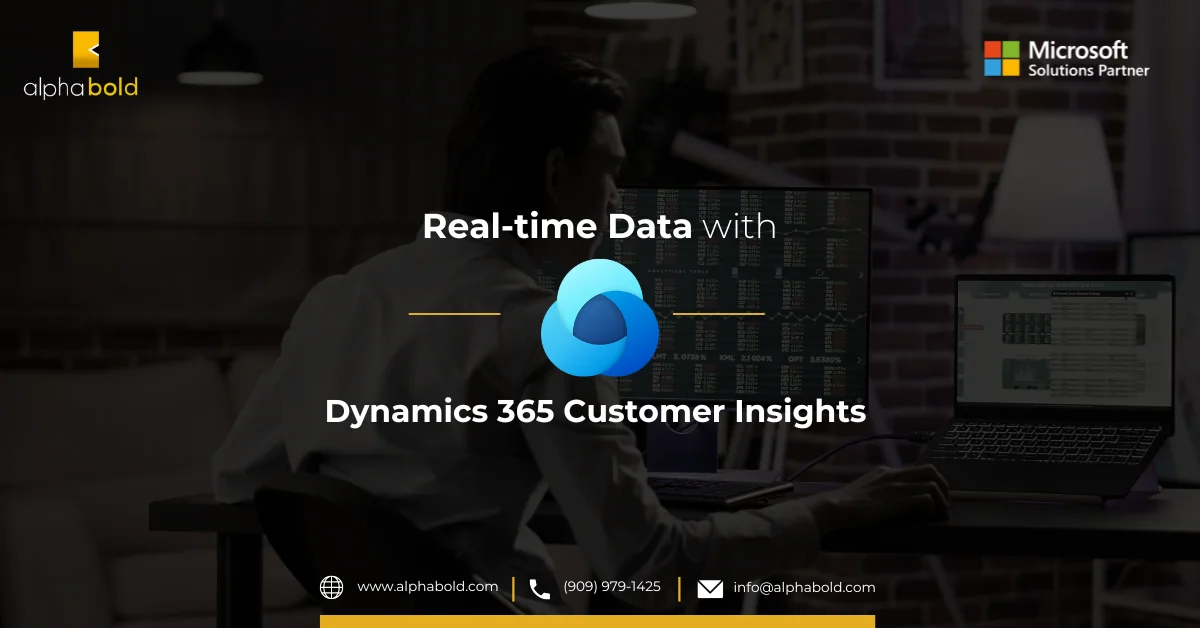 Infographic show the Real-time Data in Dynamics 365 Customer Insights
