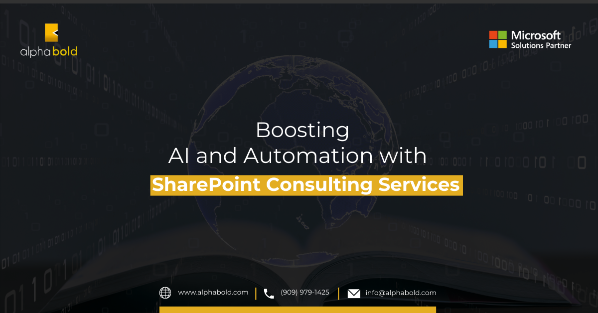 Boosting AI and Automation with SharePoint Consulting Services Boosting AI and Automation with SharePoint Consulting Services