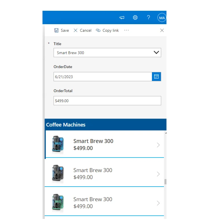 Infographic shows the Customize Forms for SharePoint Lists - Power Apps and SharePoint