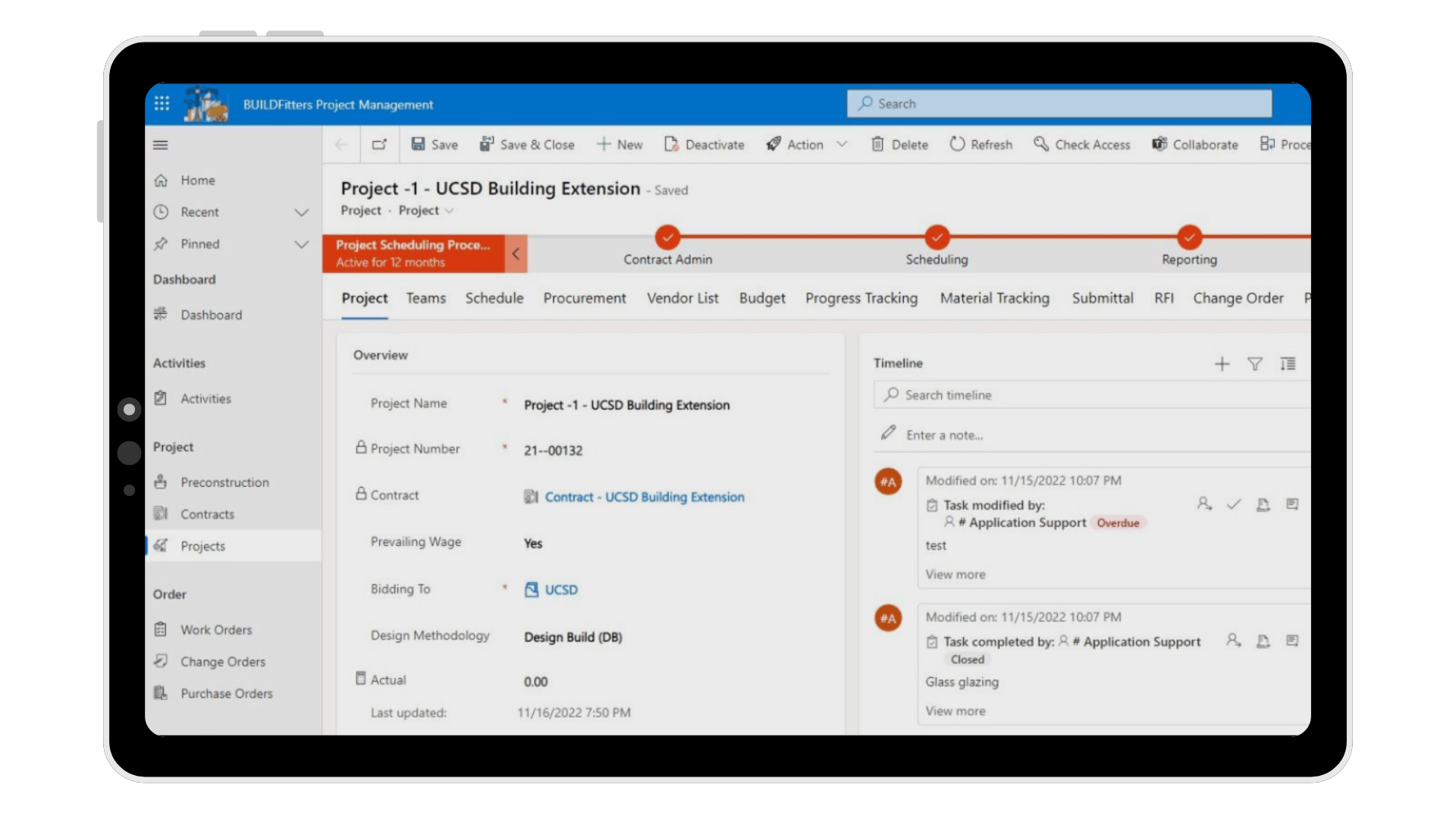 BF-Post Construction Dashboard