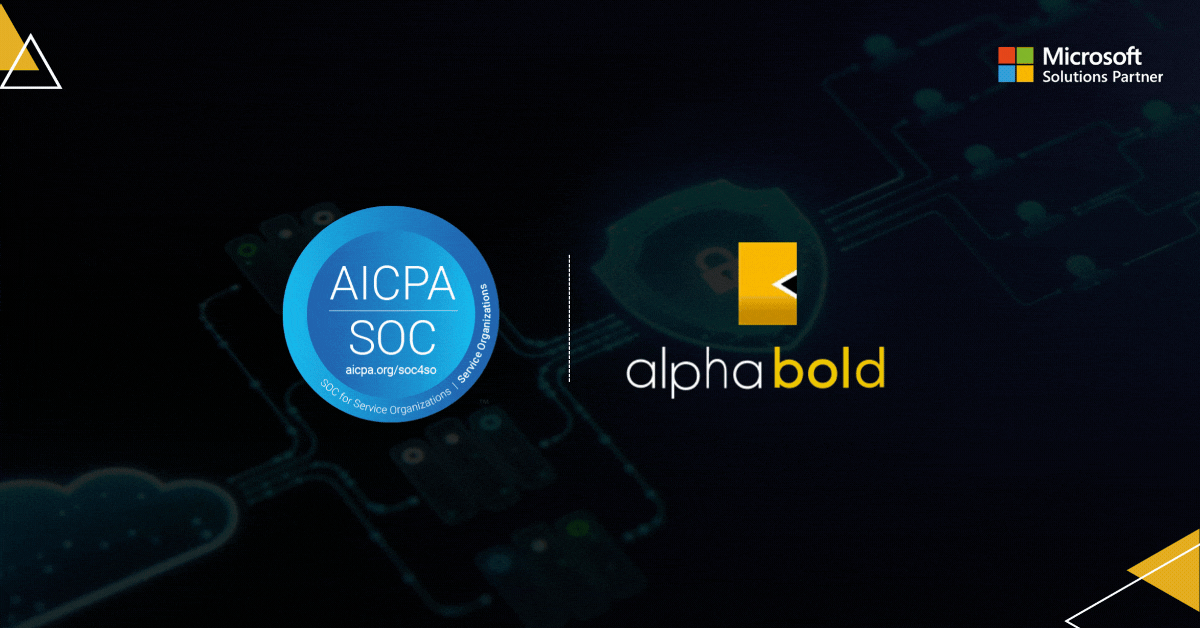 Infographic show the Announcing AlphaBOLD’s SOC 2 Type II Compliance