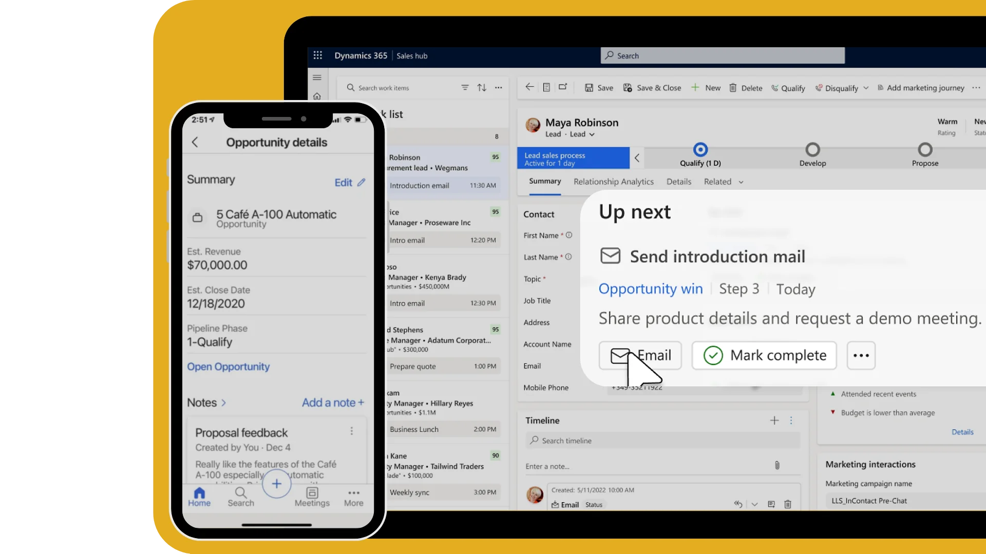 Dynamics 365 Sales implementation: AI-powered Copilot streamlines tasks, enhances client relationships, and delivers personalized communication.