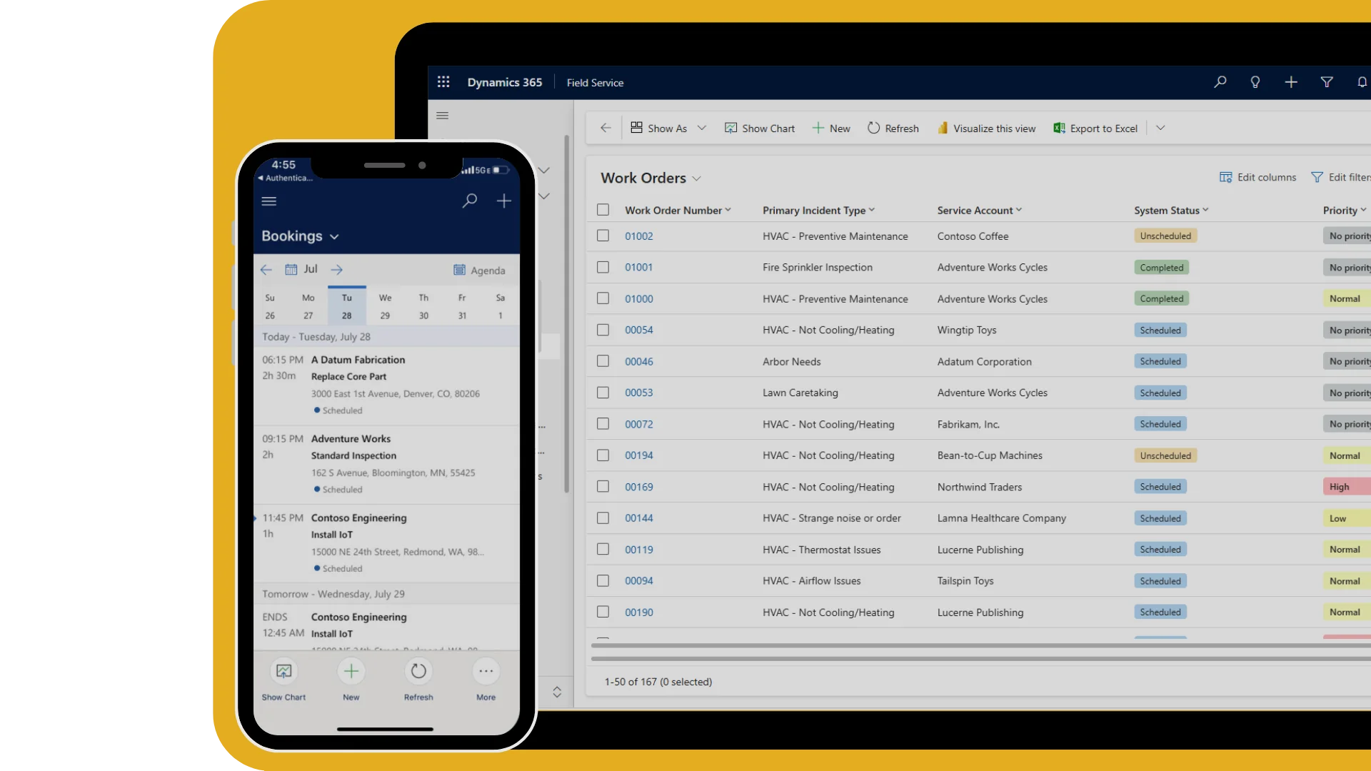 Microsoft Dynamics 365 Field Service Features: Predictive Maintenance, 360° Visibility