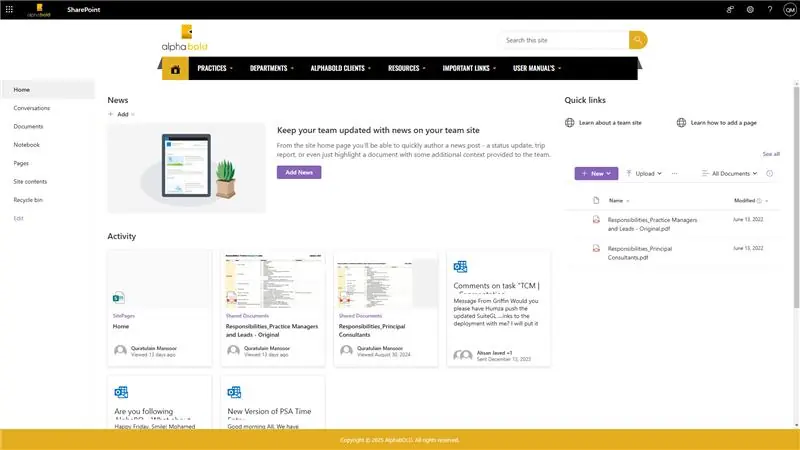 Infographics show the SharePoint Integration with Business Applications
