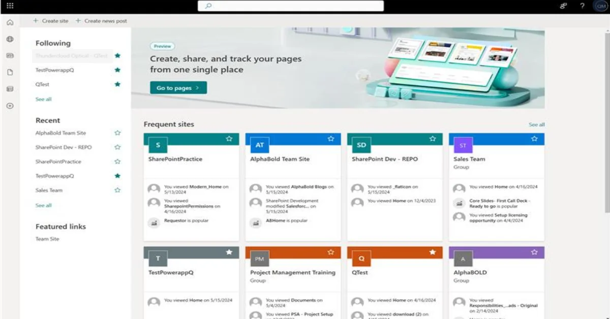 Infographics show the SharePoint Intranet development partner