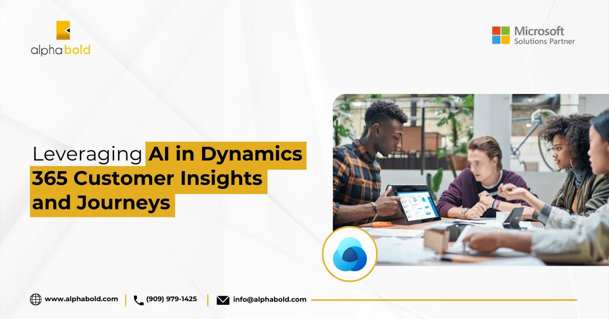 Infographic show the Dynamics 365 Customer Insights and Journeys