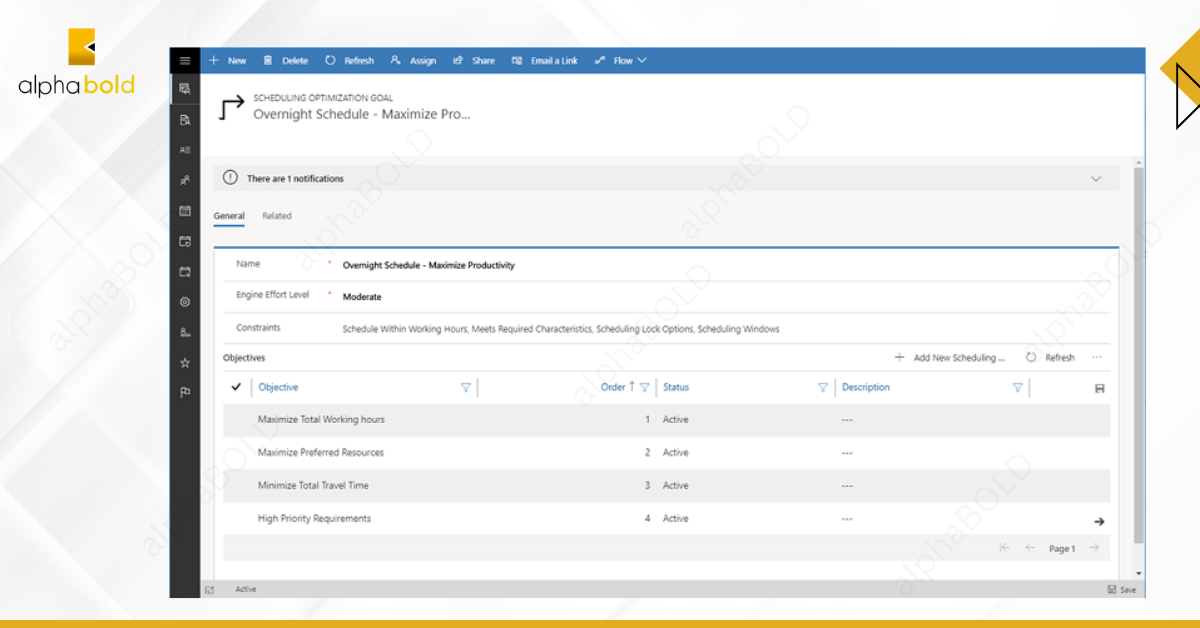 Infographic show the Streamlining Scheduling with Dynamics 365 Field Service Route Optimization