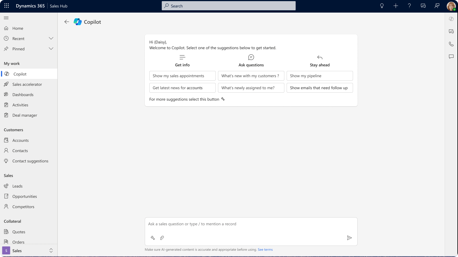 Experience immersive homepage and Copilot