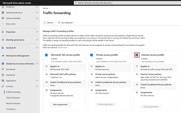 Configures network connectors and firewall rules