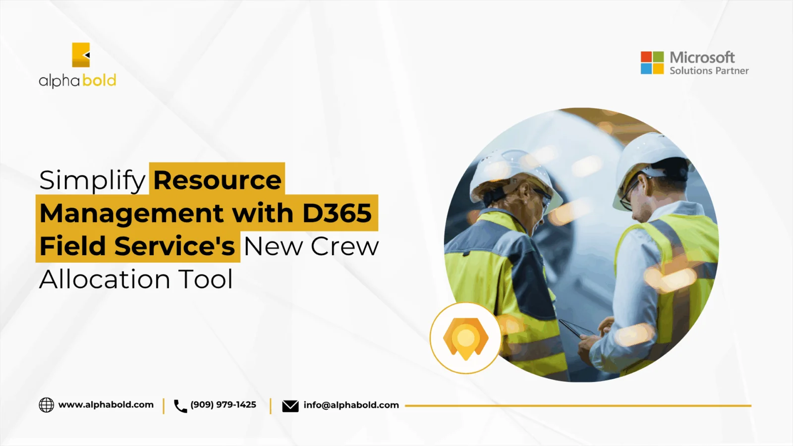 Image shows the Simplify Resource Management with D365 Field Service's New Crew Allocation Tool