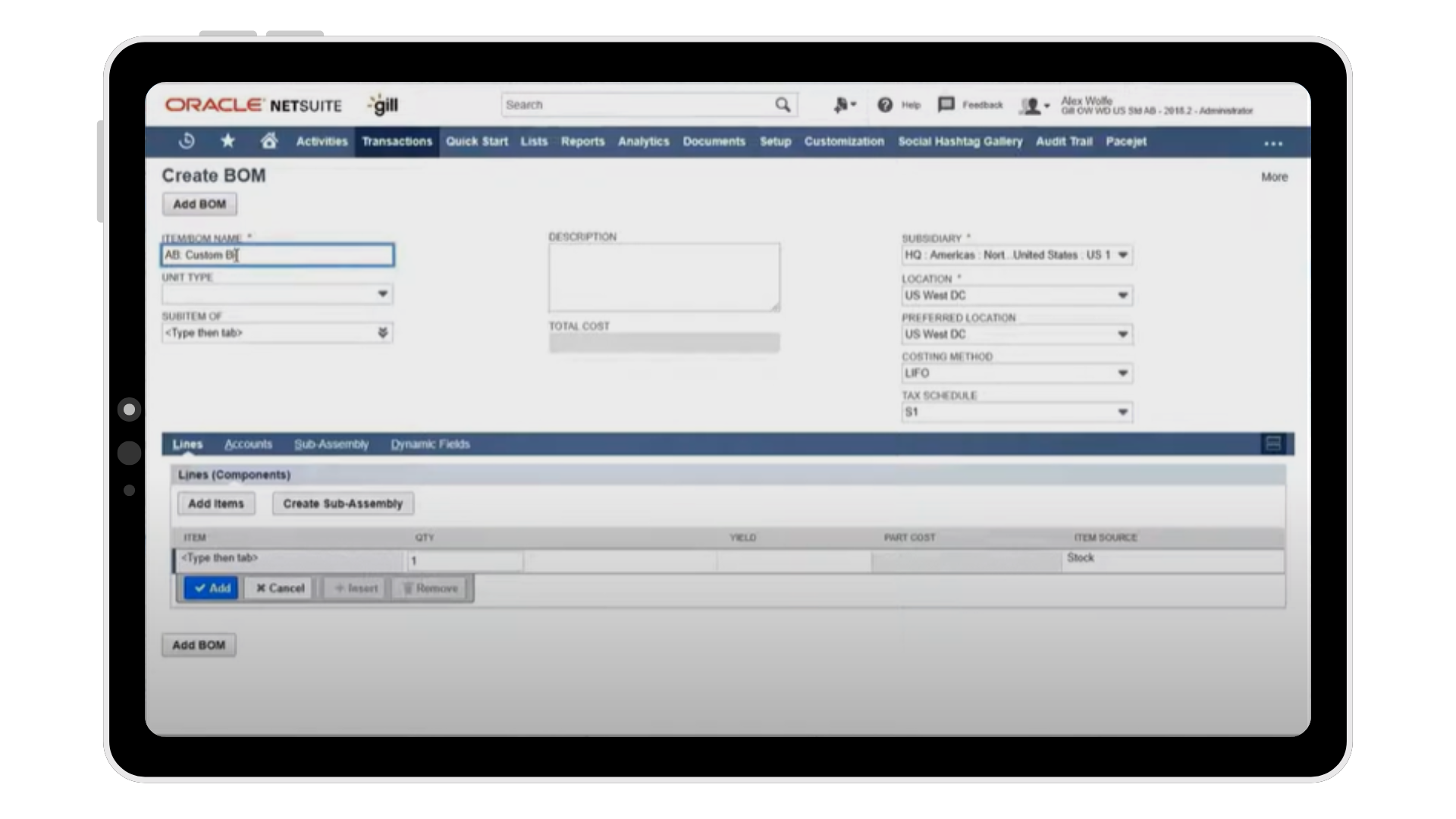 Bold Assembly Dashboard