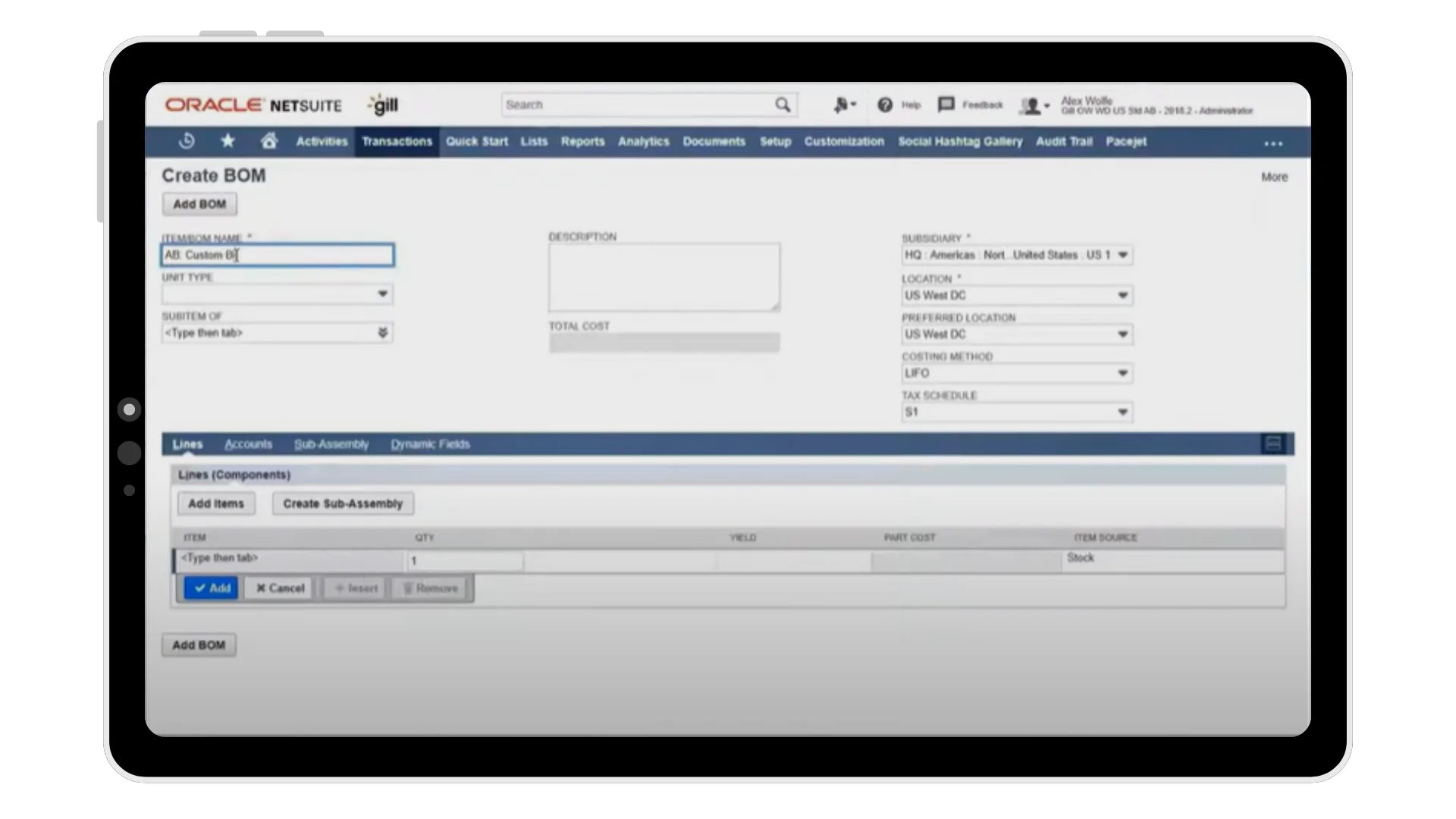Bold Assembly Dashboard