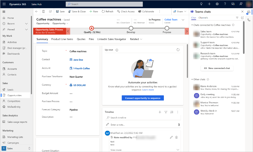 Integration with Microsoft Teams