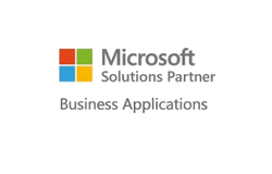 Microsoft Solutions Partner Business Applications certification badge