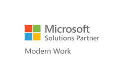 Microsoft Solutions Partner Modern Work certification badge