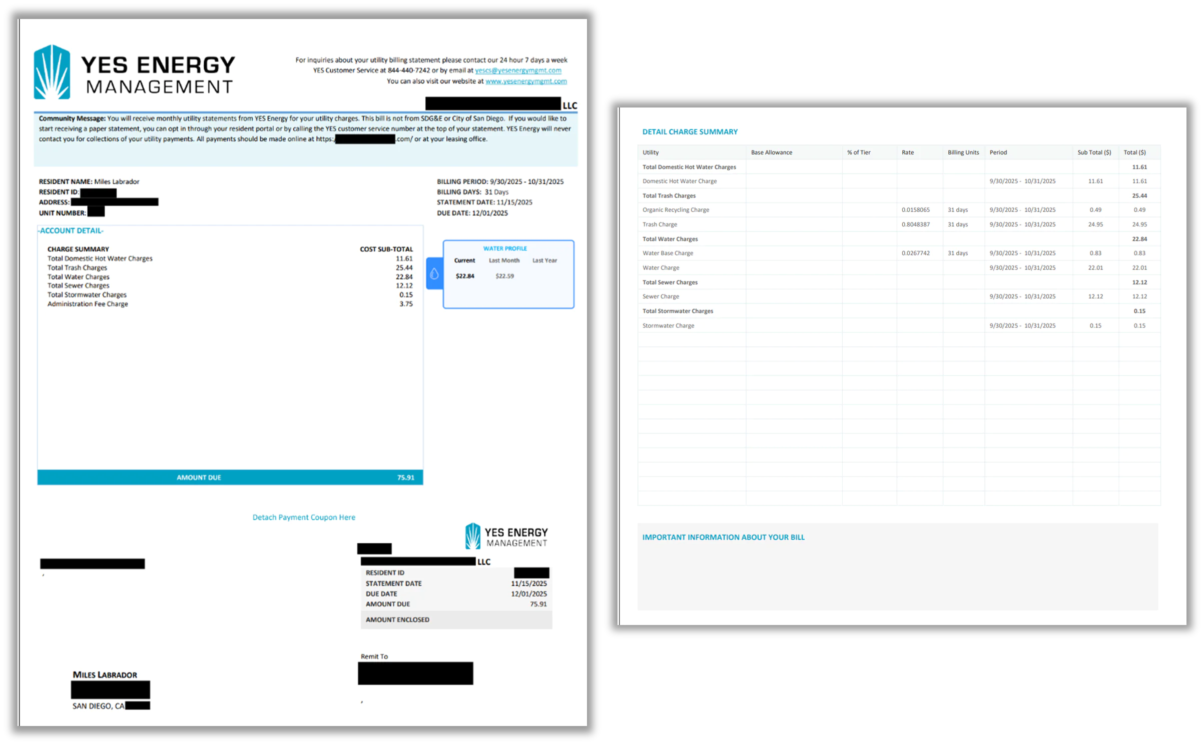 Bill Tracking Example