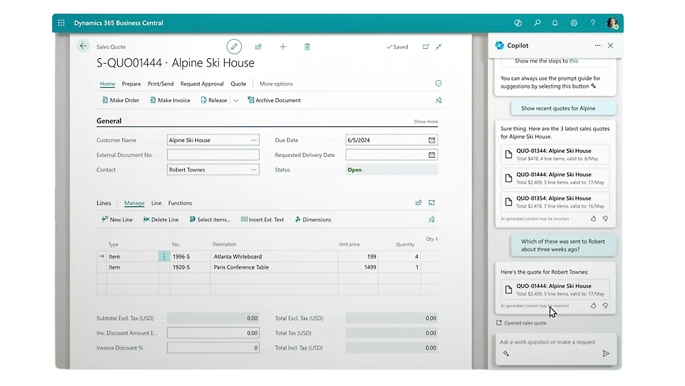 Business Process in Copilot