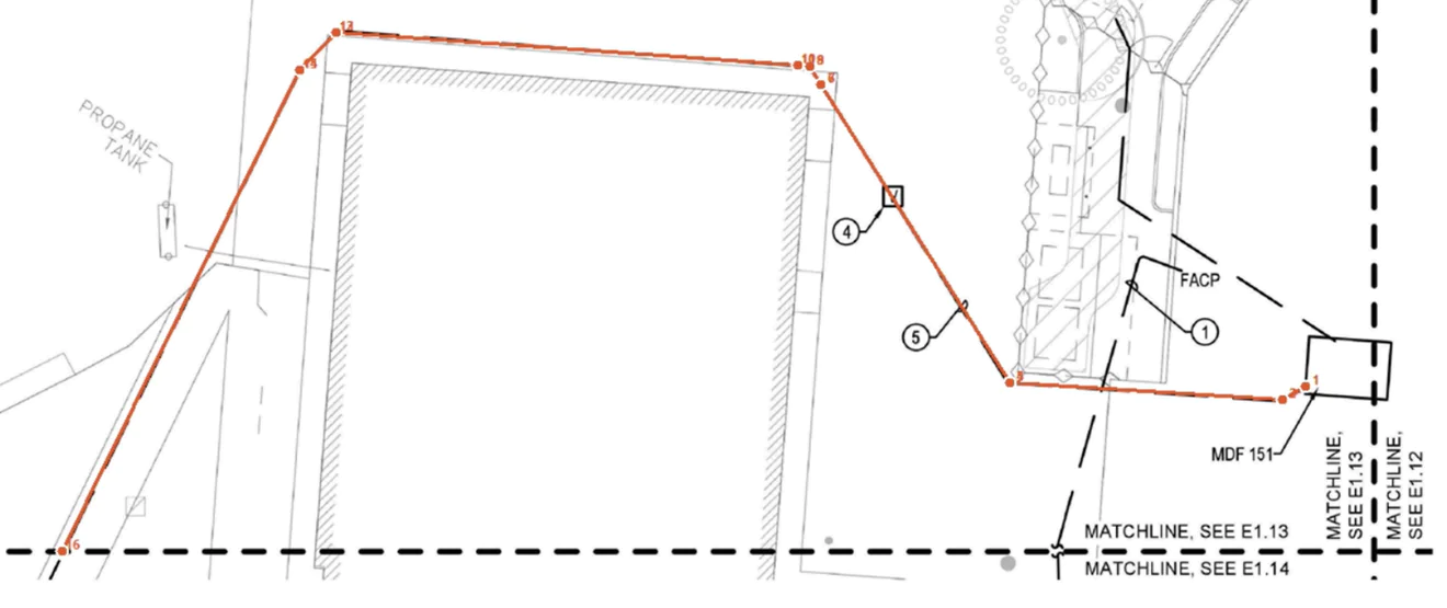 MDF to each IDF across multiple sheets
