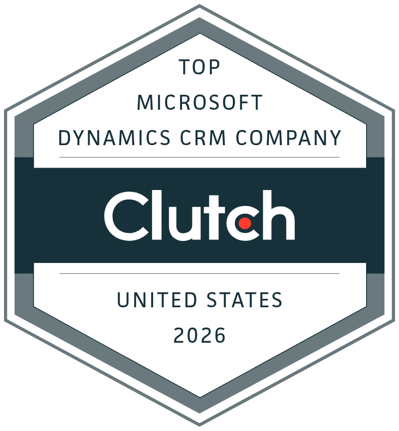 Clutch Top Microsoft Dynamics CRM Company United States 2026 award badge