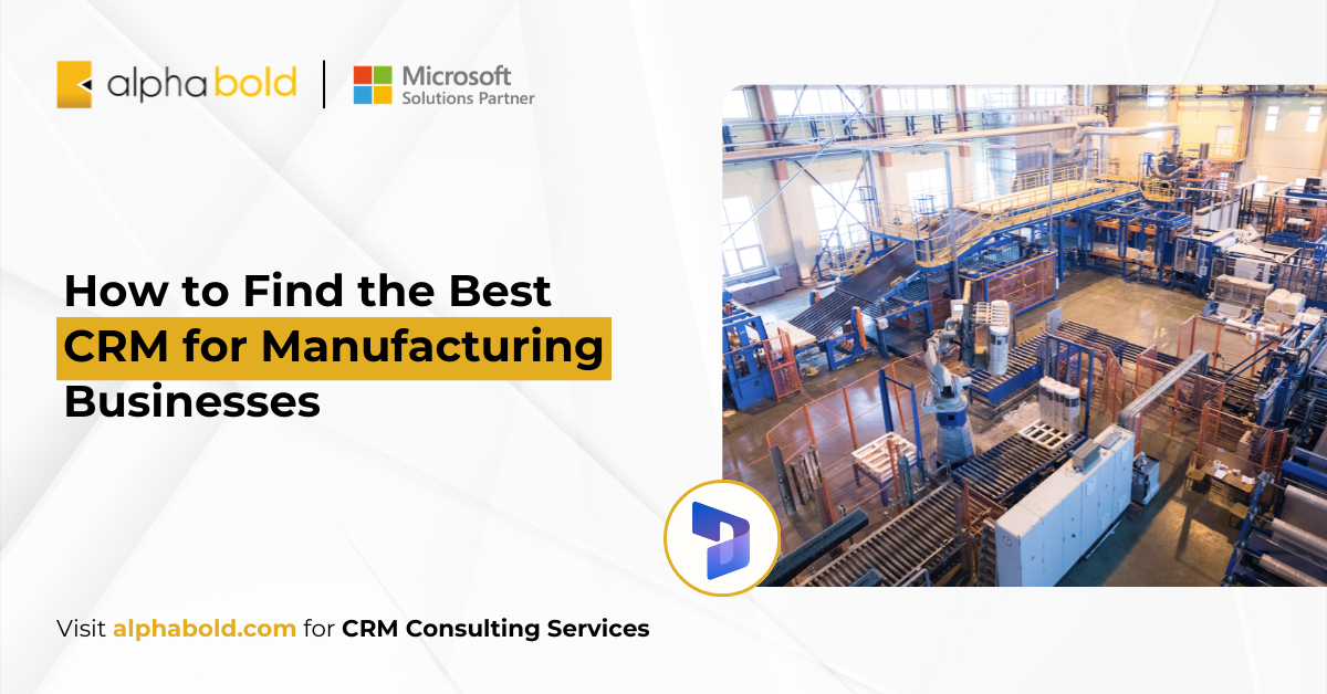 Infographic show the CRM for Manufacturing