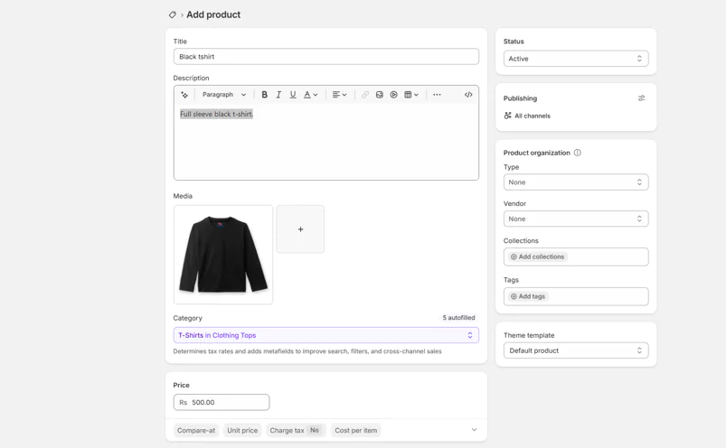 add product